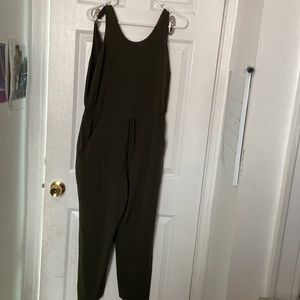 Green Active Wear Jumpsuit